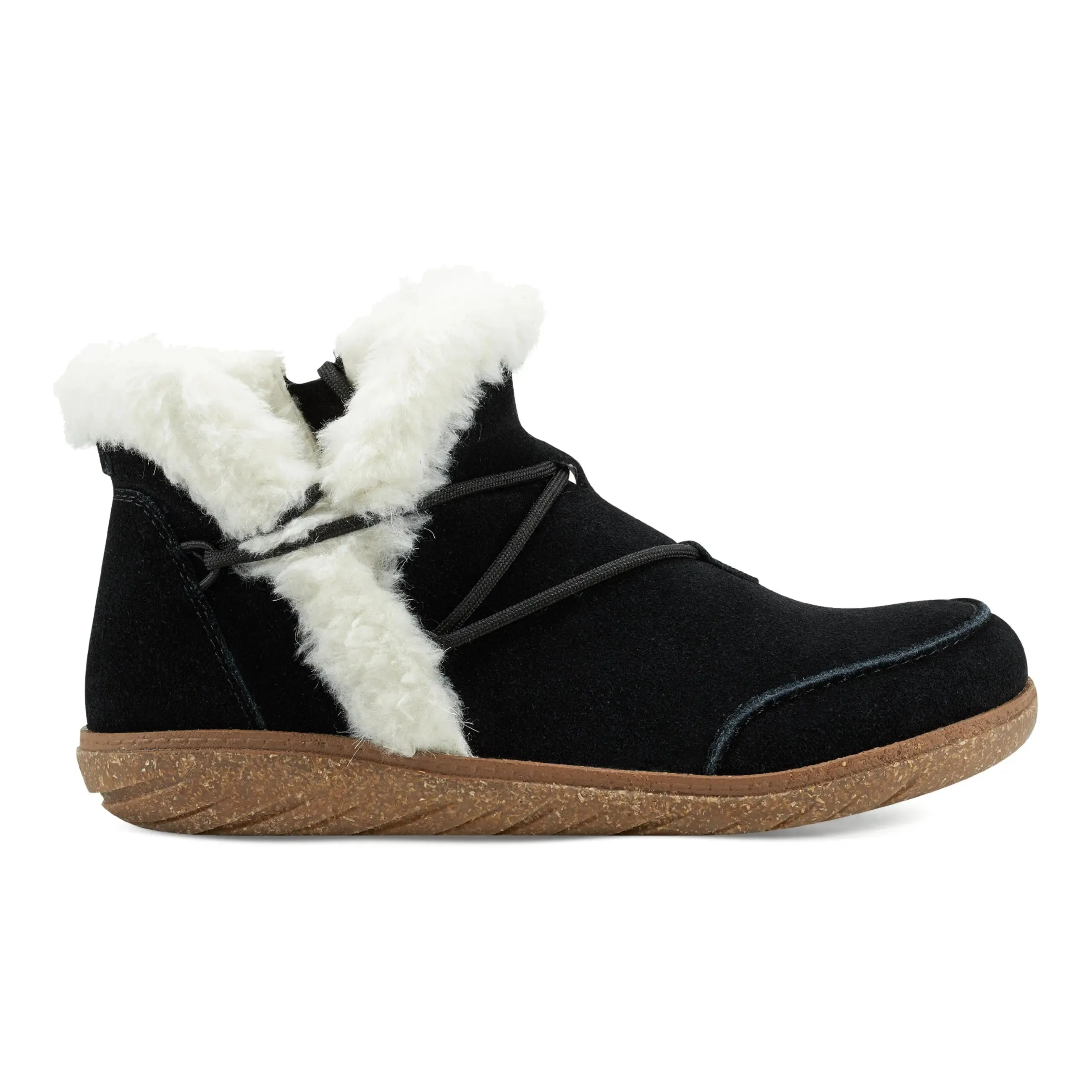 Earth Base Pair Quick Fleet Cold Weather Lace-up Casual Booties