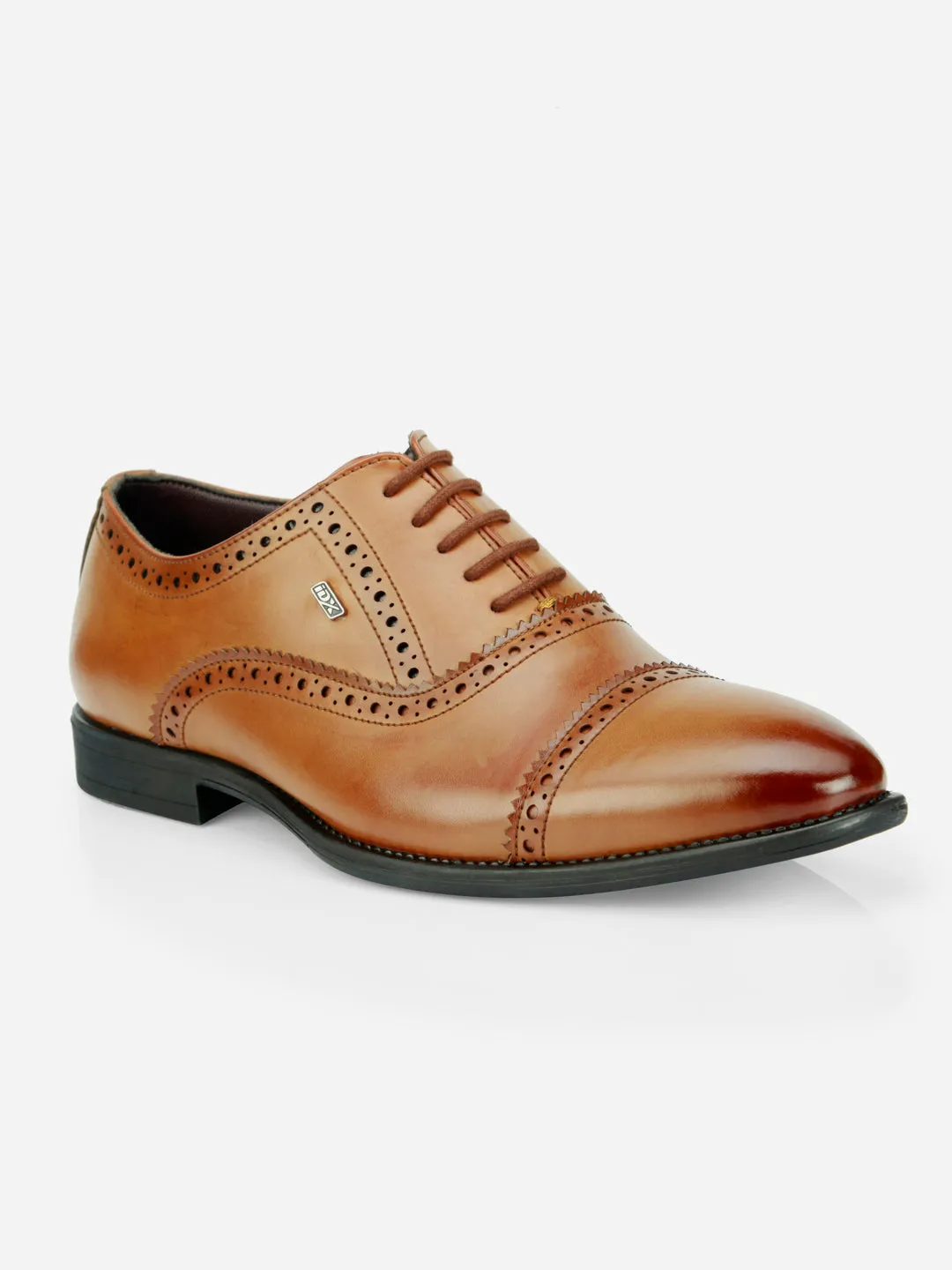 Men's Brown Regular Toe Lace Up Formal (IX2033) Full Grain
