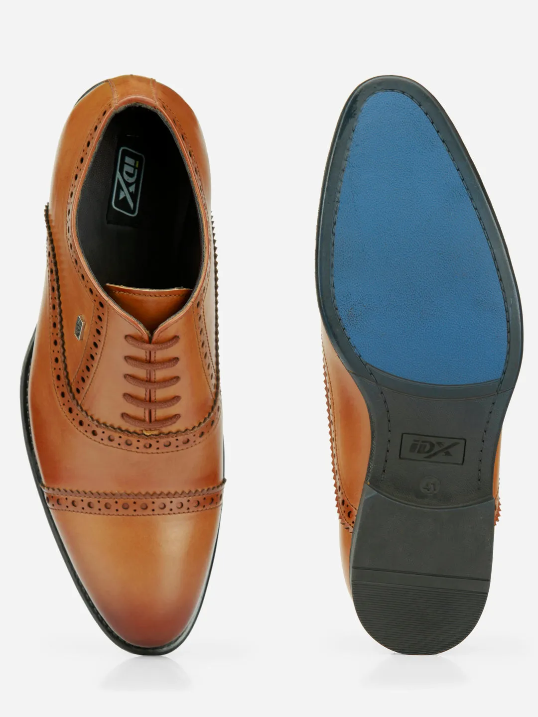 High Shine Men's Brown Regular Toe Lace Up Formal (IX2033)