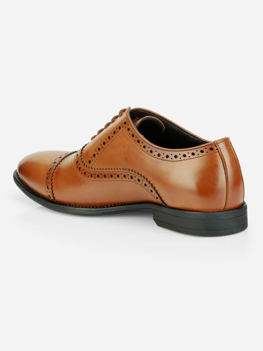Men's Brown Regular Toe Lace Up Formal (IX2033) Versatile Design