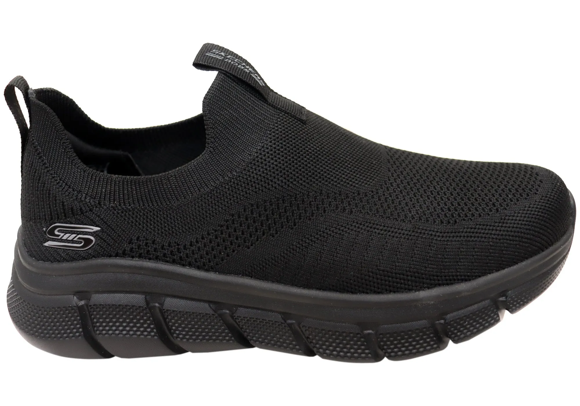 day use Reinforced Arch Bridge Skechers Mens BOBS Sport B Flex Frigid Edge Comfortable Slip On Shoes