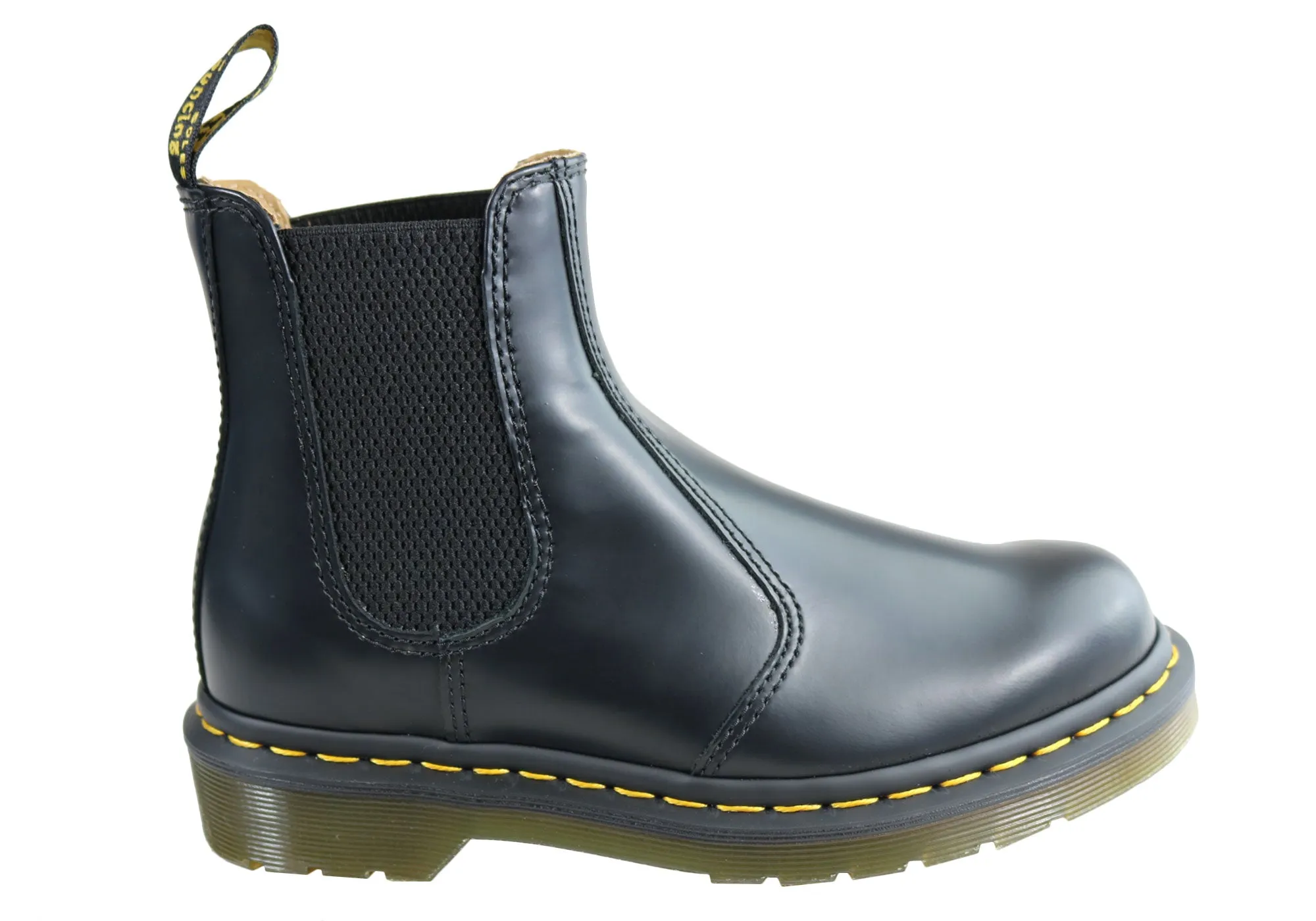 Quick Drying Remote Hiking Dr Martens 2976 YS Black Smooth Unisex Leather Chelsea Boots