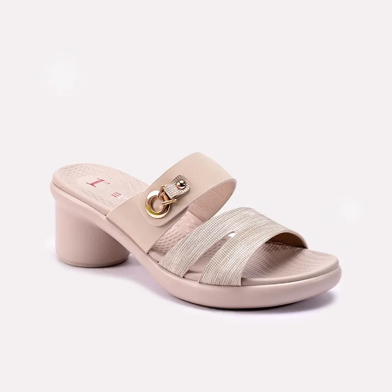 Womens Fawn Heel Casual Slippers 0413426 High Quality