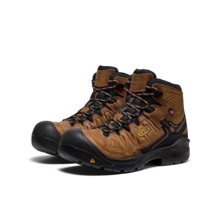 Men's Targhee IV Waterproof Work Boot (Soft Toe)  |  Belgian/Black High Arch Arch Fit
