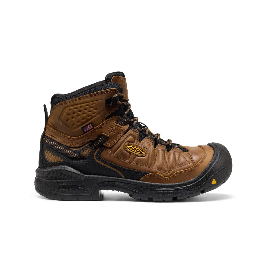 Pond Walk Men's Targhee IV Waterproof Work Boot (Soft Toe)  |  Belgian/Black