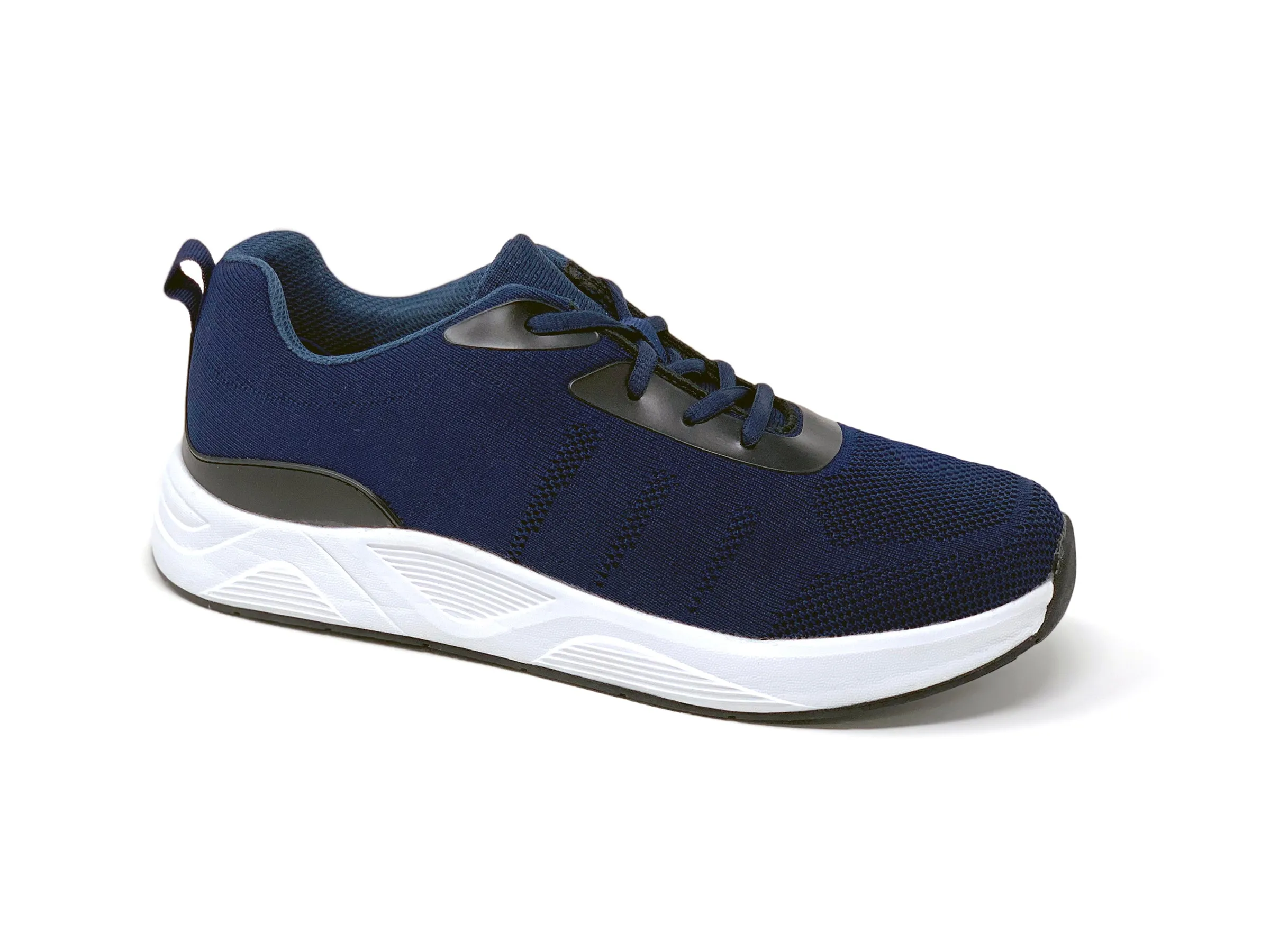 Maximum arch FITec 9711 Navy Blue - Men's Knitted Walking Comfort Shoe