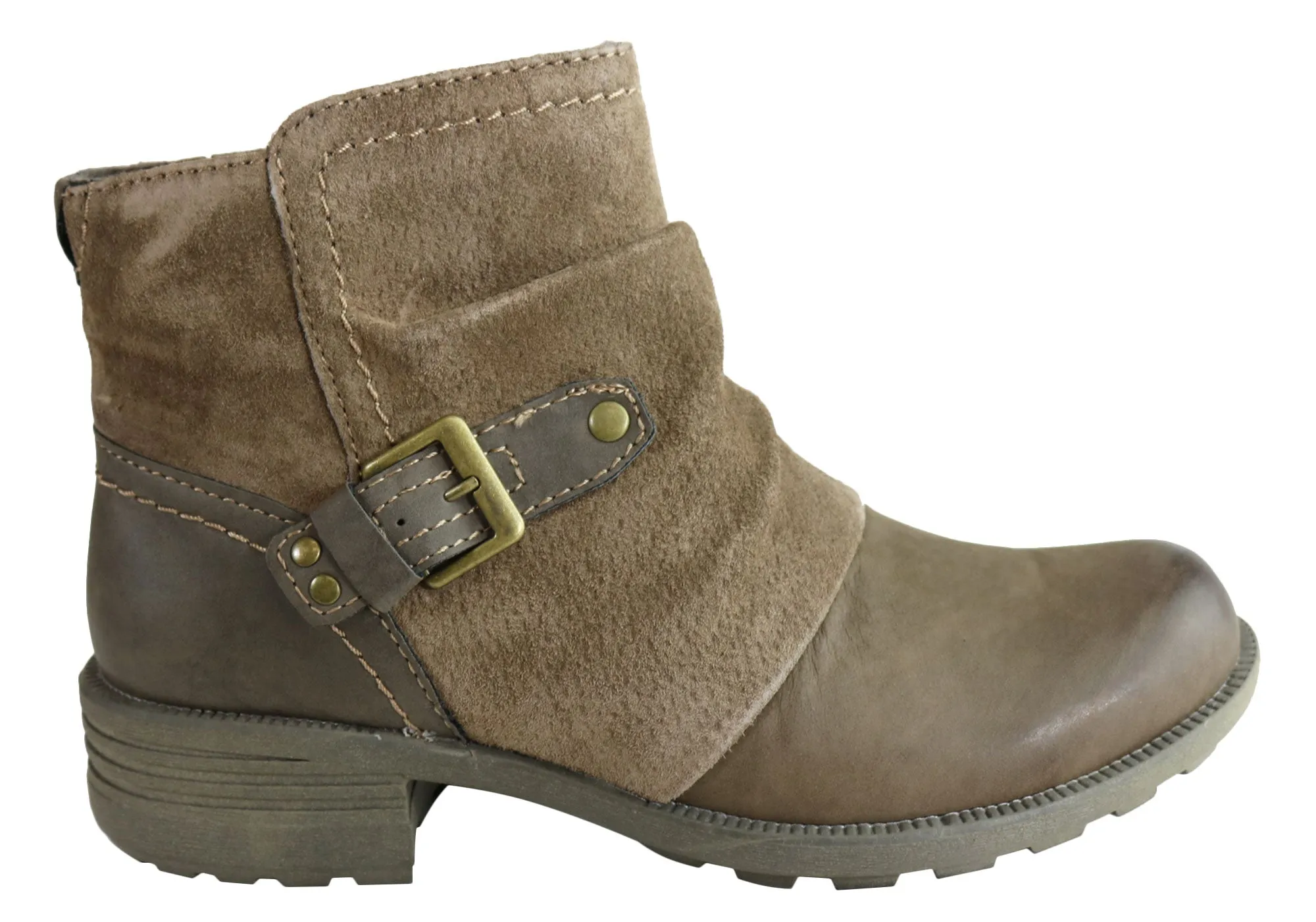 Shock   Absorbing Midsole Bold Design Planet Shoes Peyton Womens Comfy Leather Ankle Boots With Arch Support
