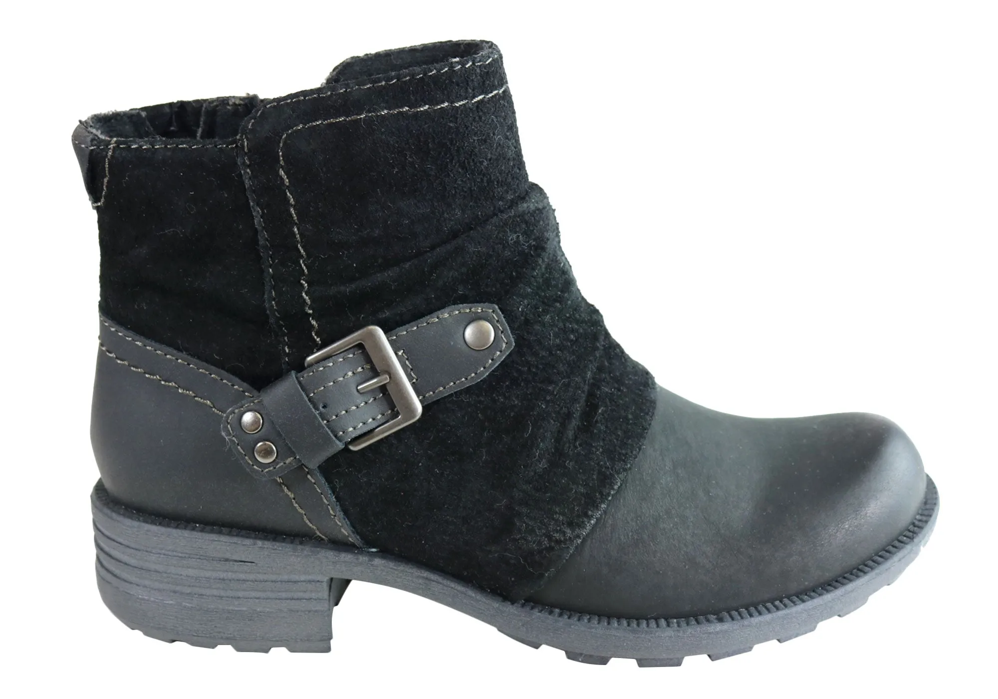 Planet Shoes Peyton Womens Comfy Leather Ankle Boots With Arch Support Stable Support Functional Minimalist Rubber Outsole