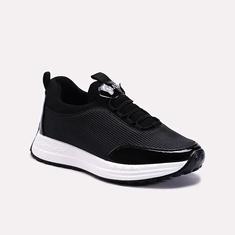 Black Mens Sneakers 0120630 Slip Resistant Traction Impact Diffusion Layer