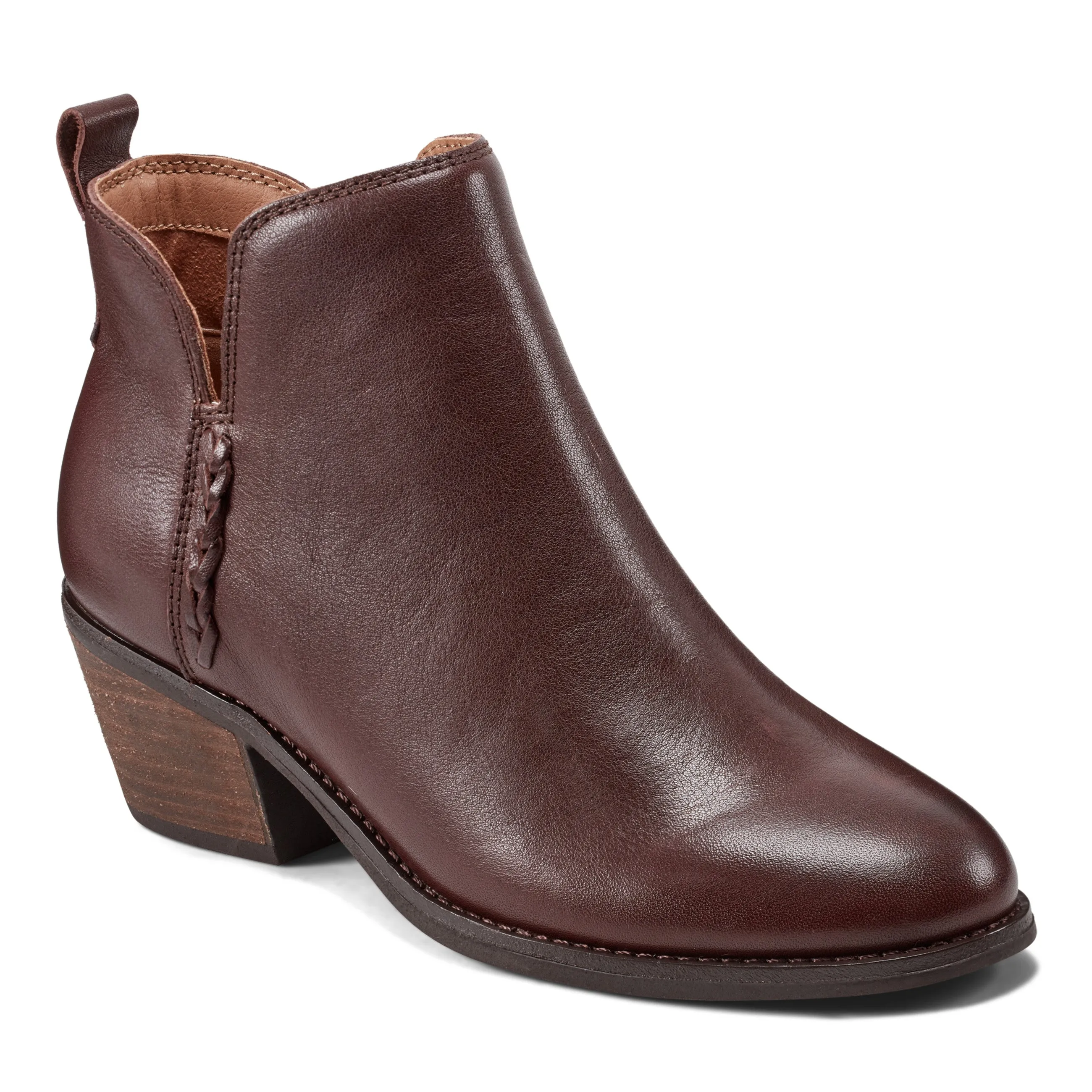 New Drop Marisole Block Heel Slip-on Casual Booties