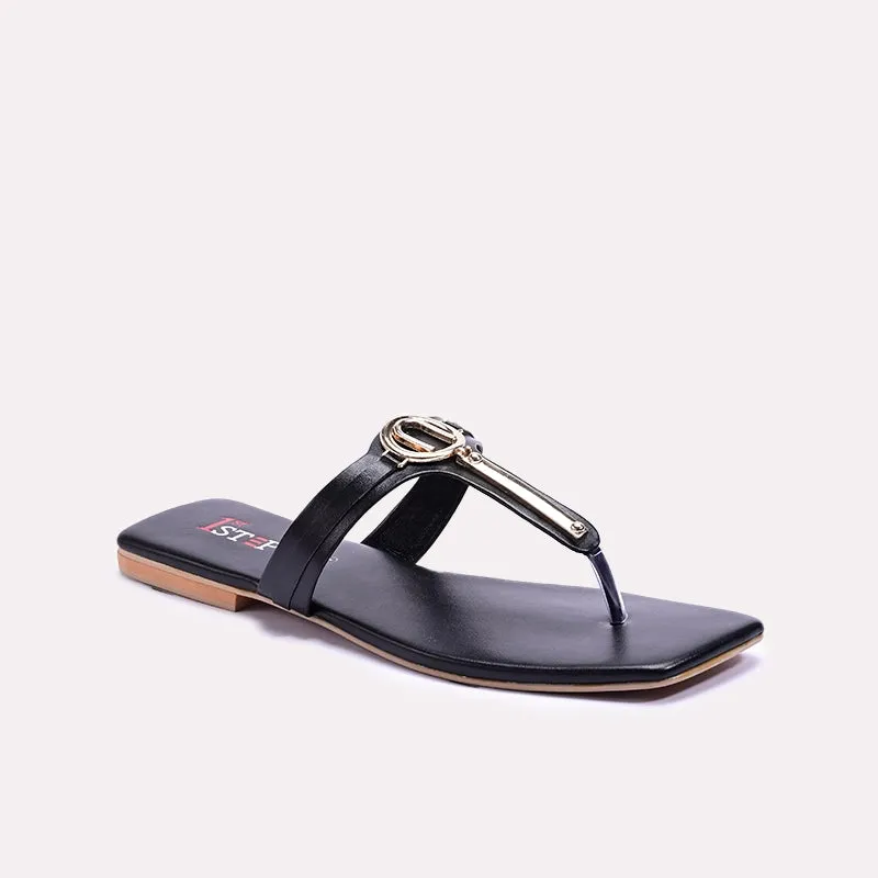 Street Run Black Casual Slippers 0412826