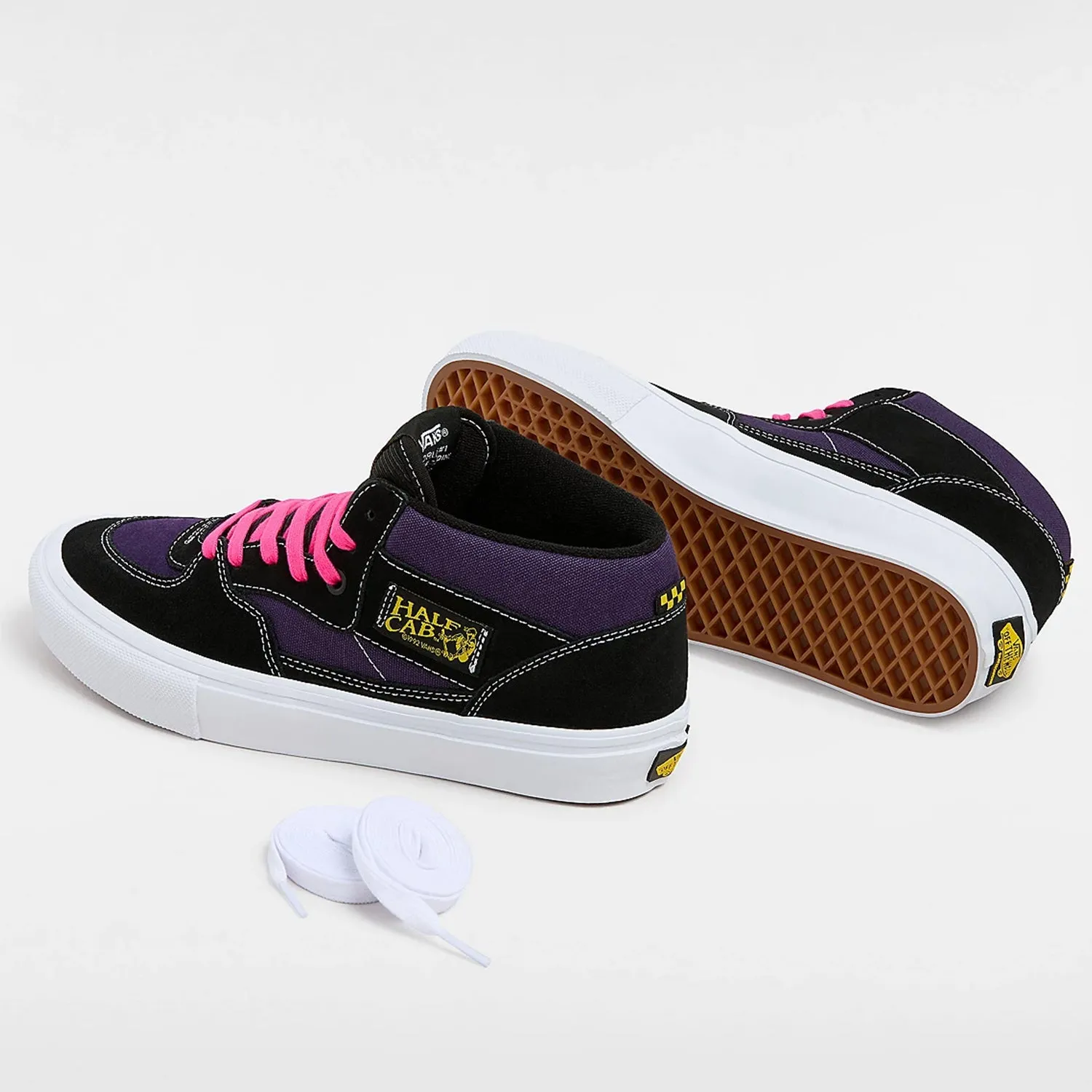 Shock Absorbing Vans Skate Half Cab Black/Purple