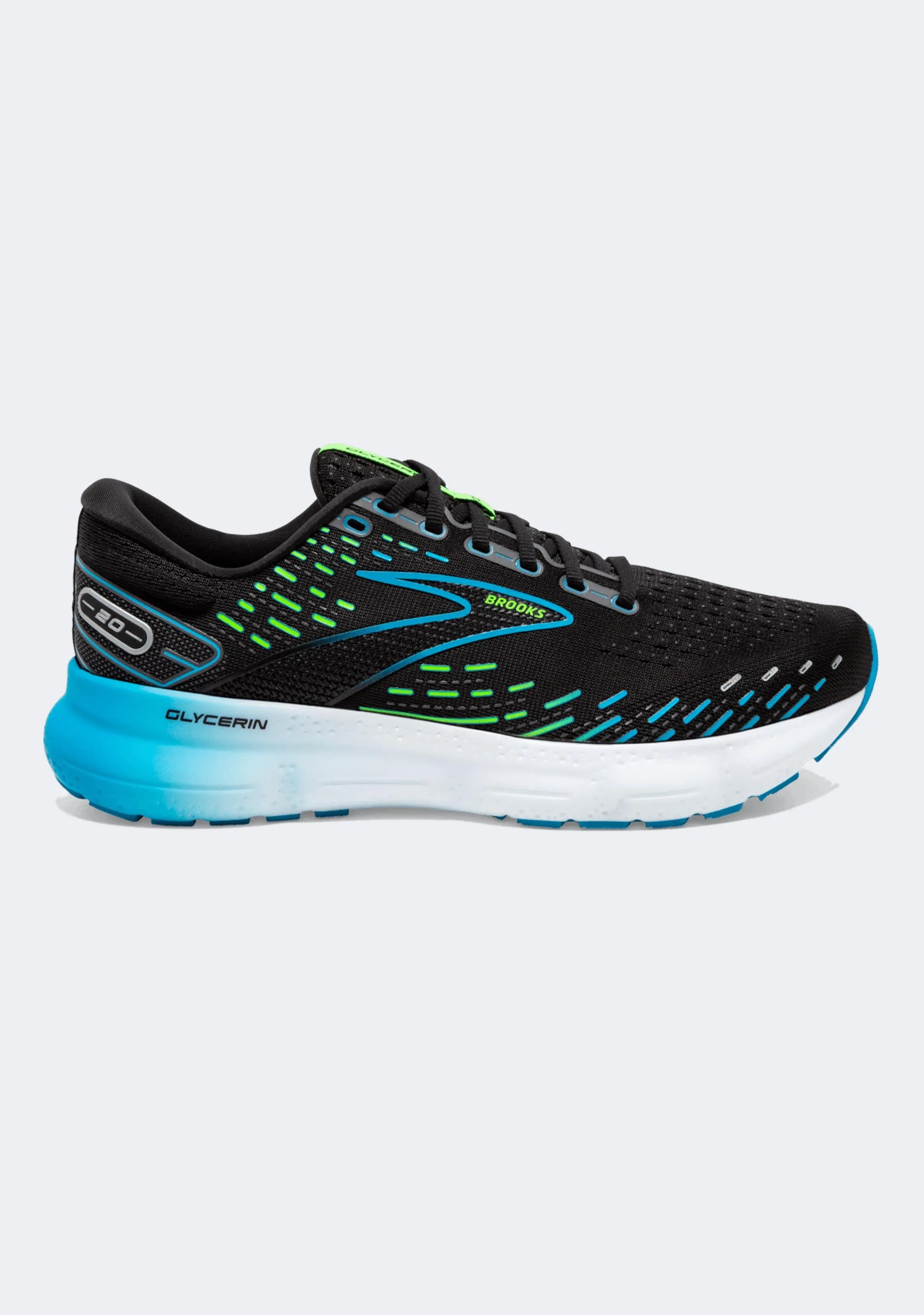 Brooks Men??s Glycerin 20 Versatile Stitched Detailing