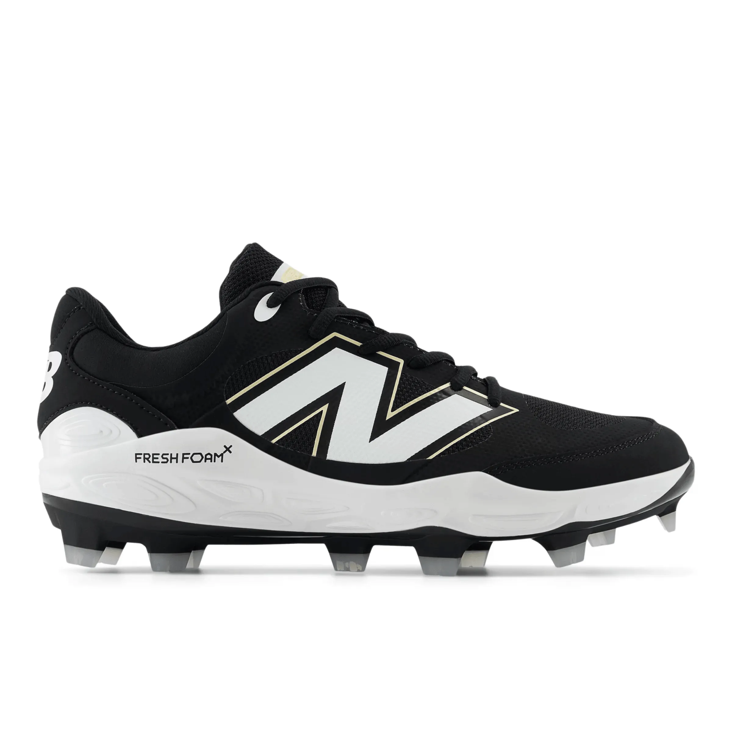 New Balance Men's Fresh Foam 3000 v7 Molded Baseball Cleats - Black - PL3000K7 All Day Rainy Day Molded Insole