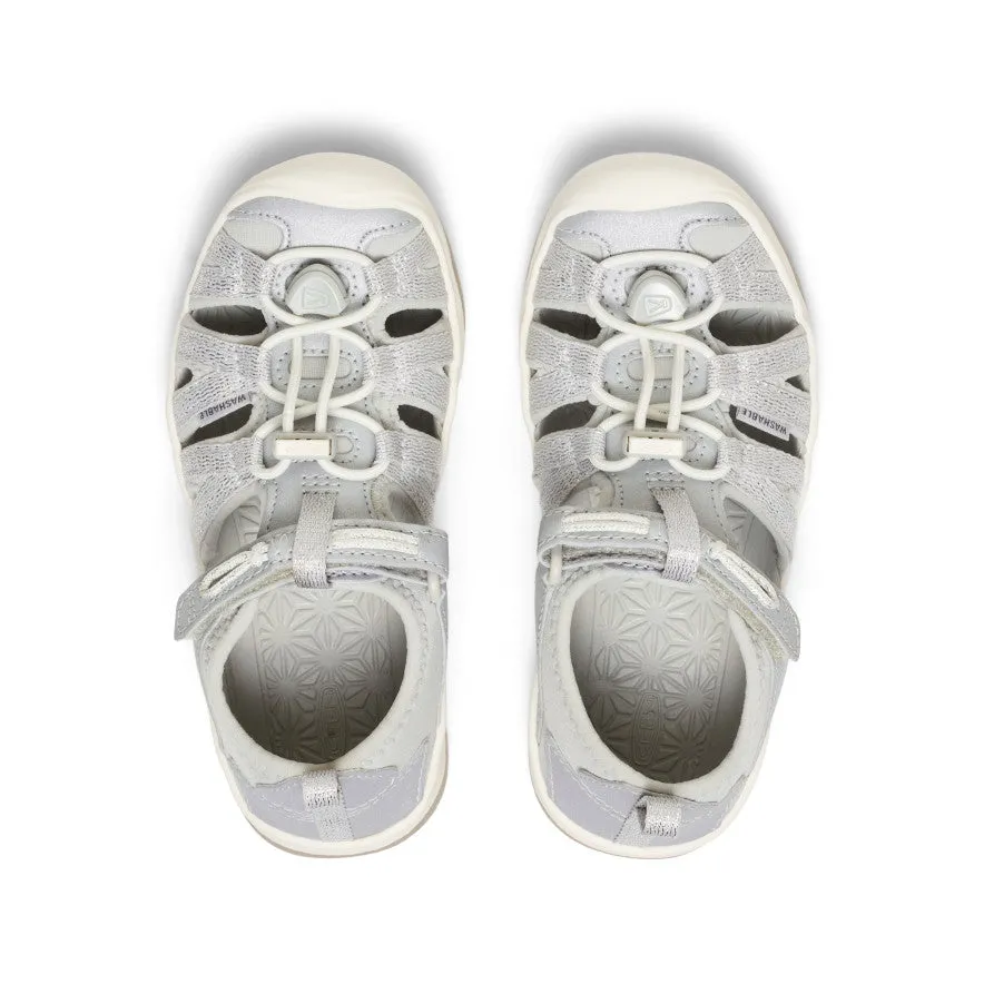 Little Kids' Moxie Sandal  |  Silver Water Friendly Quick Move