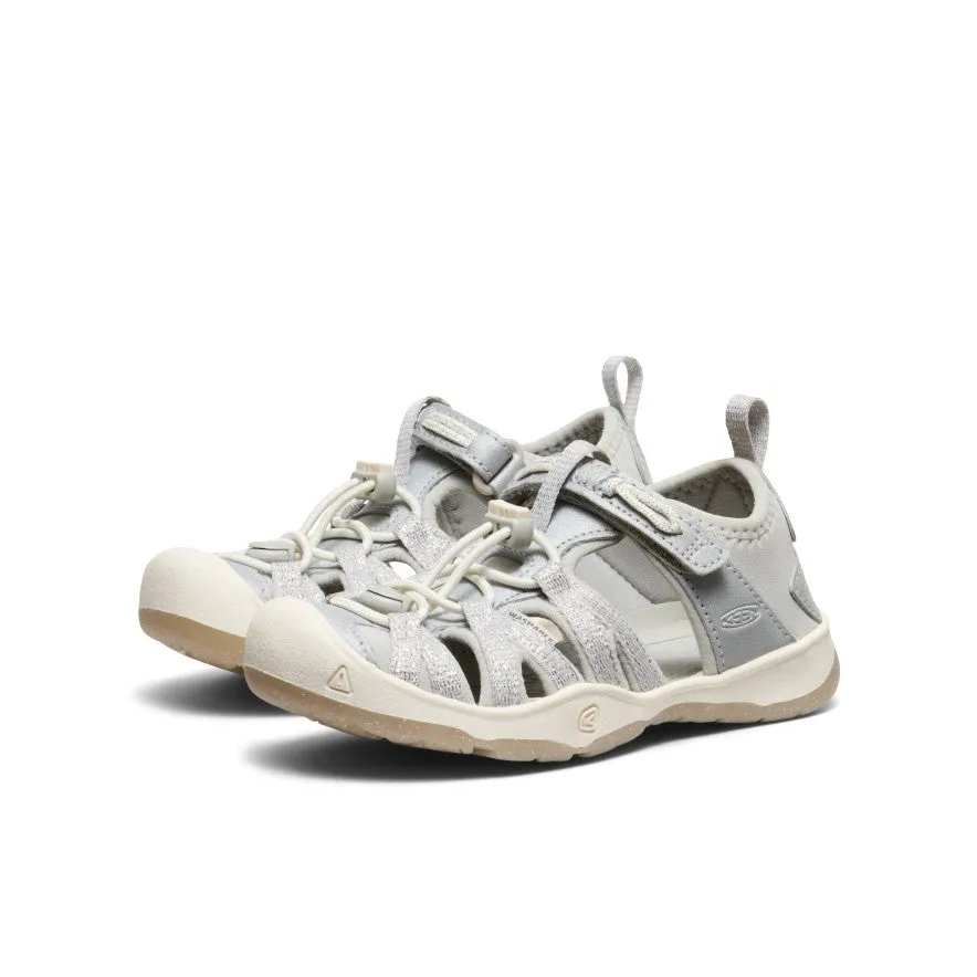 Little Kids' Moxie Sandal  |  Silver On Foot Casual Footwear
