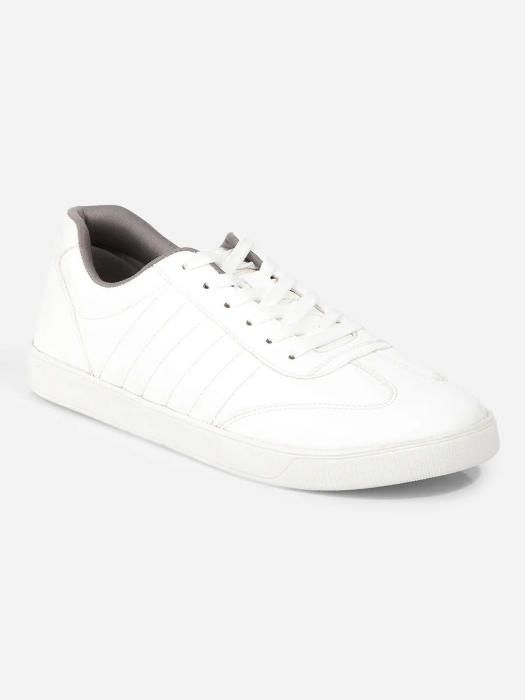 Foam Flex Men's White Lace Up  Sneakers IX6020