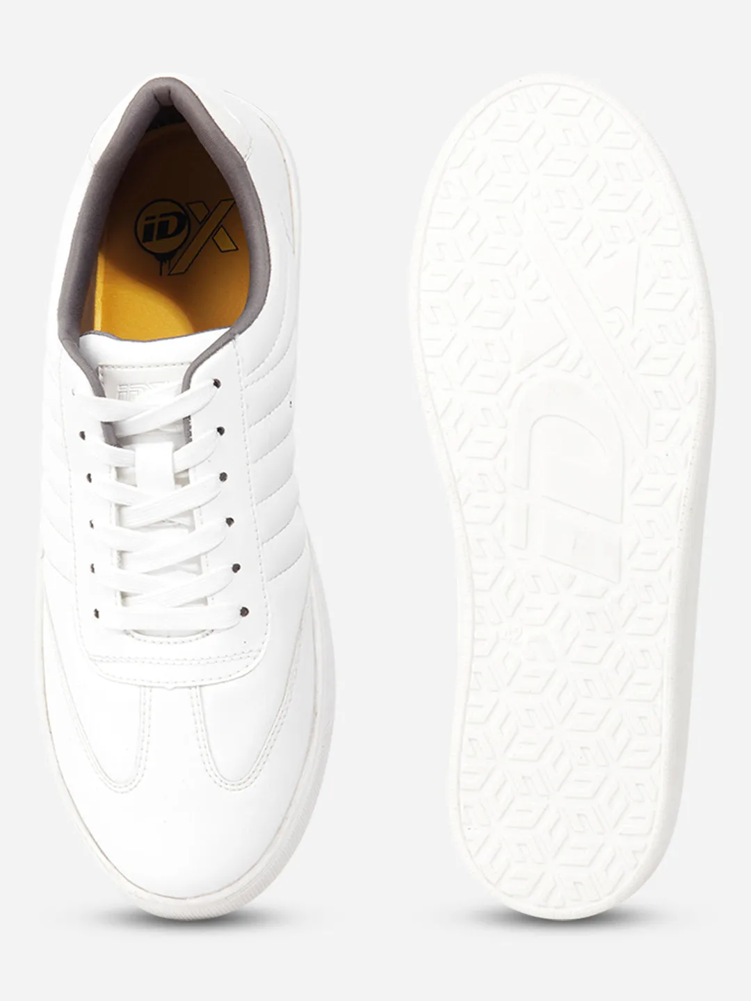 Compression Resistant EVA Men's White Lace Up  Sneakers IX6020