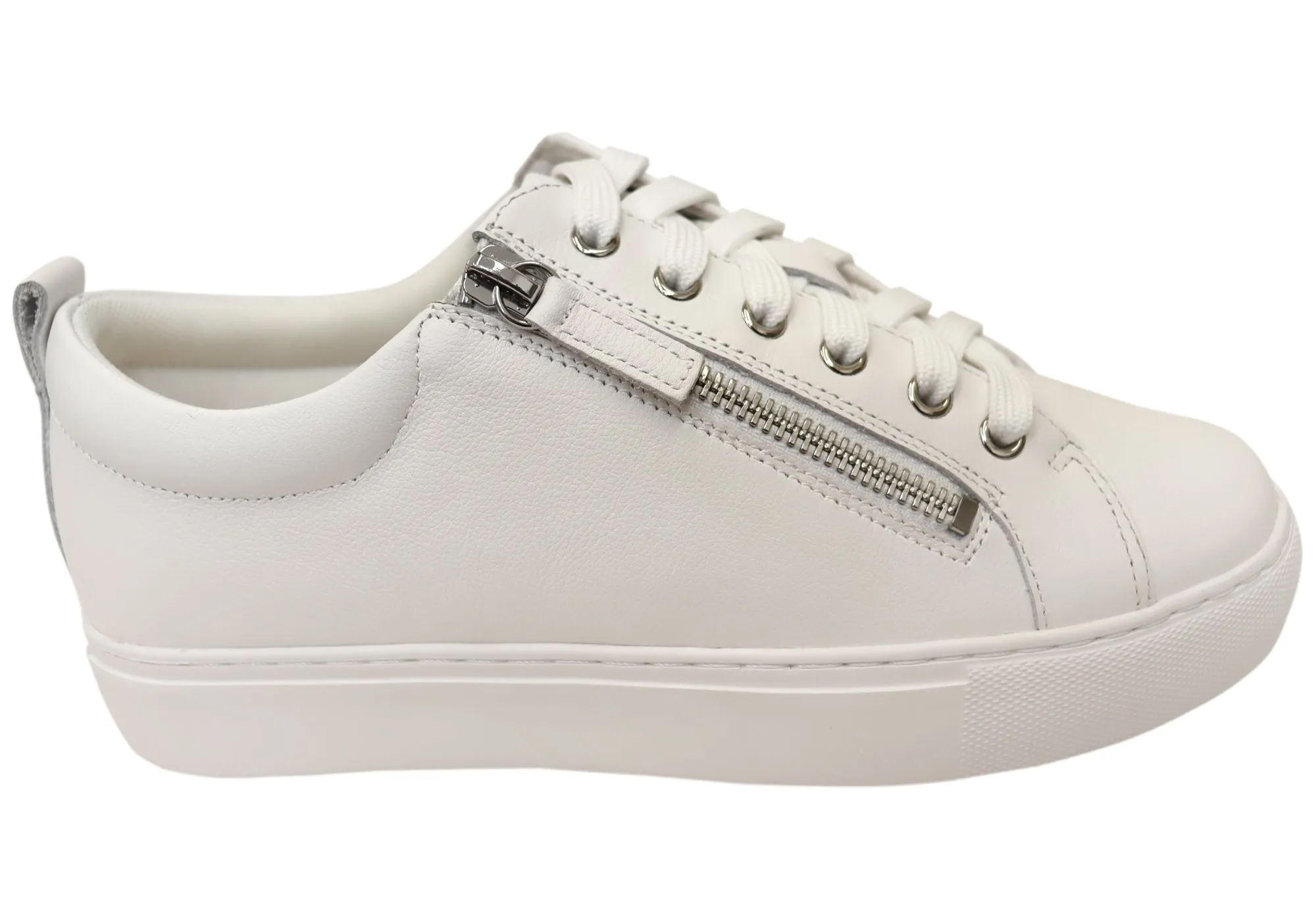 Florsheim Womens Comfortable Leather Sabrina Lace To Toe Sneakers Partner Hike Breathable   lining