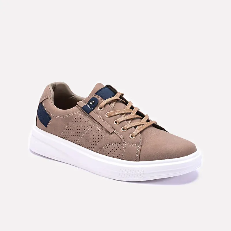Running Track Anti Slip Tread Khaki Casual Sneakers 0120548