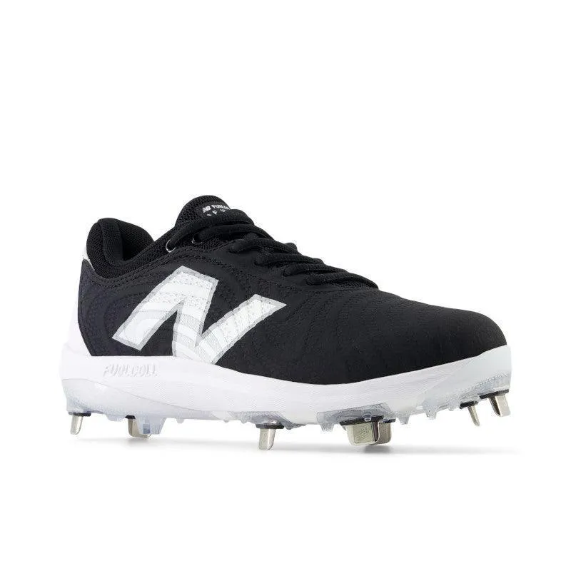 New Balance Women's FuelCell FUSE v4 Metal Fastpitch Softball Cleats - Black / Optic White - SMFUSEK4 Modern Edge