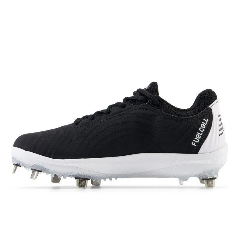 New Balance Women's FuelCell FUSE v4 Metal Fastpitch Softball Cleats - Black / Optic White - SMFUSEK4 Brave Walk waterproof