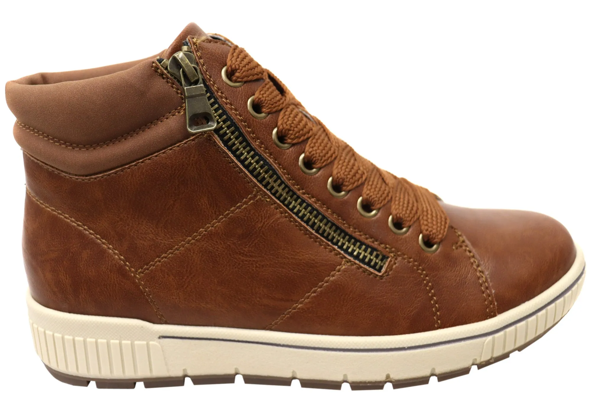 Padded Interior Cold Climate Panache Sandie Womens Comfortable Lace Up Ankle Boots