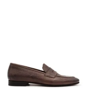 Everyday Wear Comfortable Standing Mocassin MARKOS Grain Marron Patin