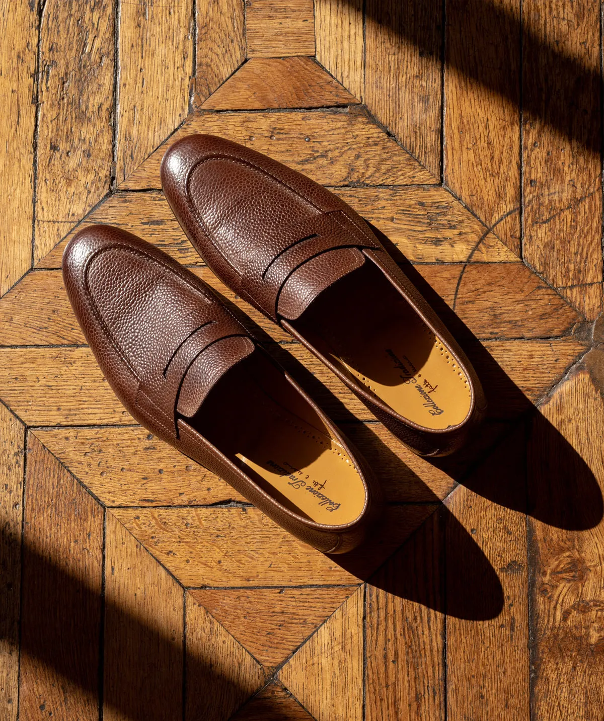 Mocassin MARKOS Grain Marron Patin Sturdy Made