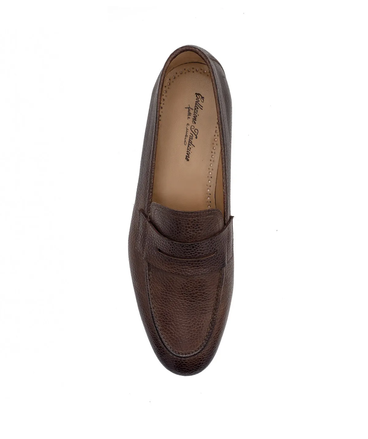 Mocassin MARKOS Grain Marron Patin Flex Step High Society