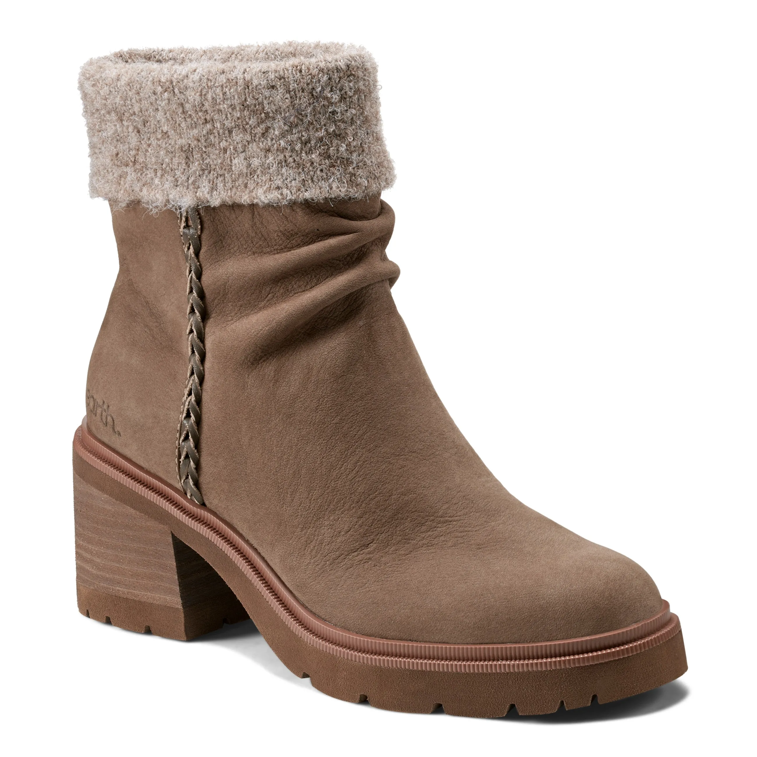 Gresa Waterproof Block Heel Round Toe Casual Booties Swim Ready Seamless Fit Running Errands
