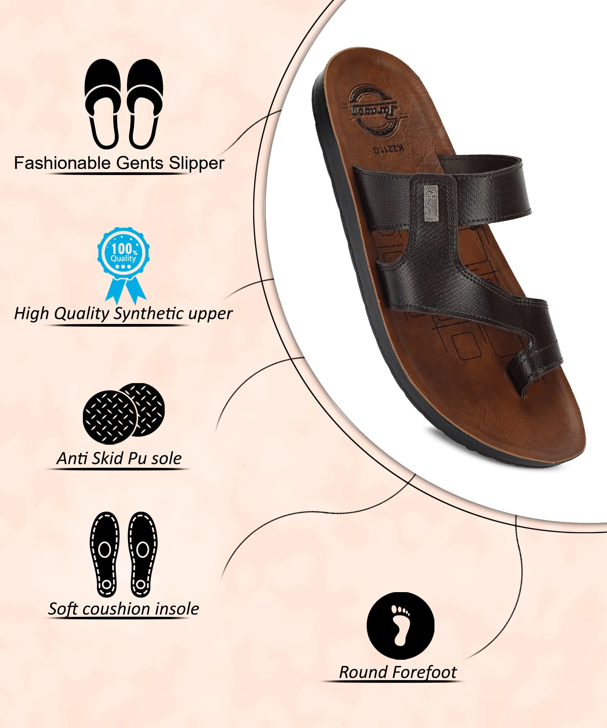 Classic Choice Grab And Go Paragon  PUK2211G Men Stylish Sandals | Comfortable Sandals for Daily Outdoor Use | Casual Formal Sandals with Cushioned Soles