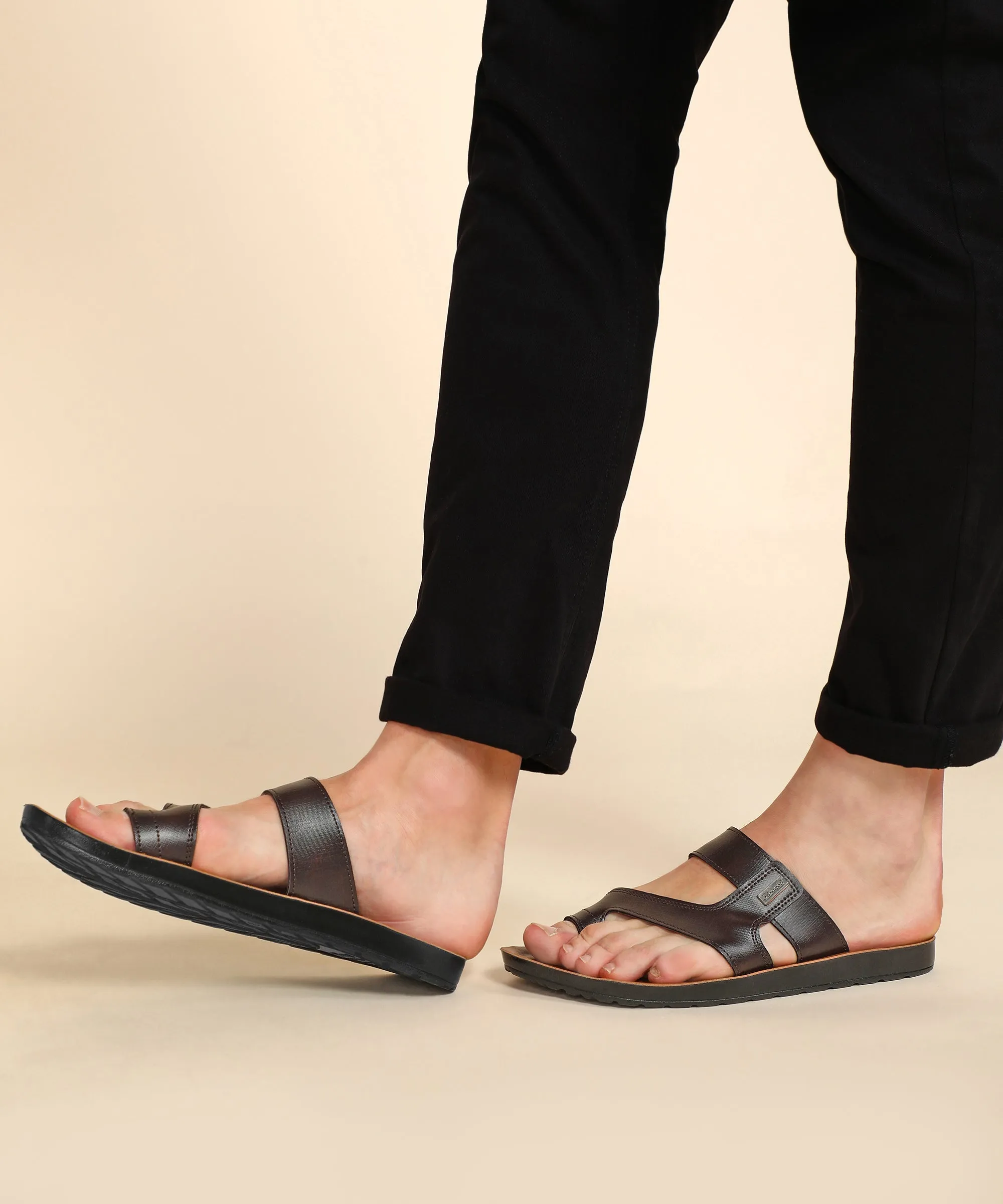 Paragon  PUK2211G Men Stylish Sandals | Comfortable Sandals for Daily Outdoor Use | Casual Formal Sandals with Cushioned Soles Outdoor Footwear Leopard Touch