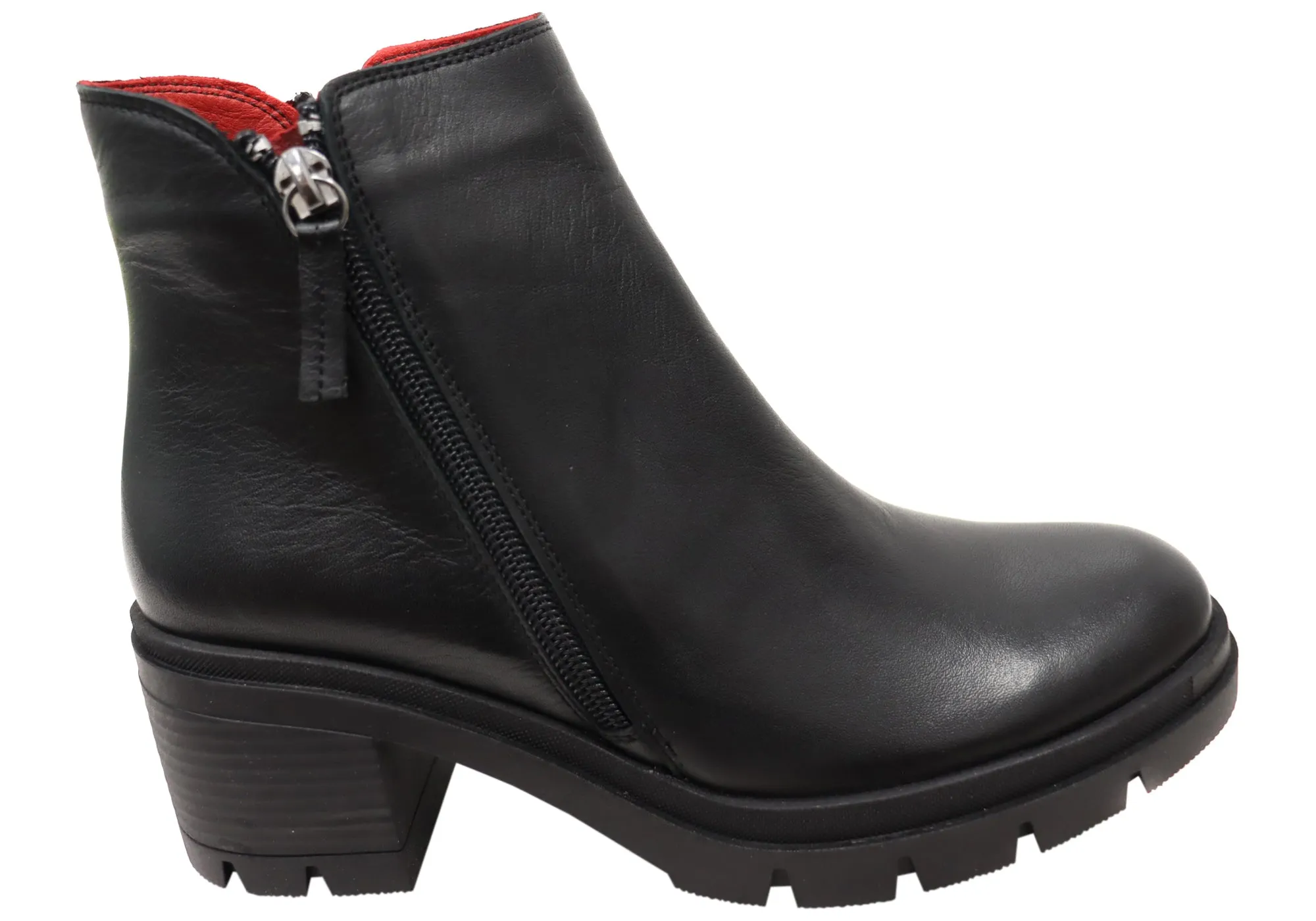 Orizonte Glyndon Womens European Comfortable Leather Ankle Boots Protective Build Flexible Frame Trail Exploration