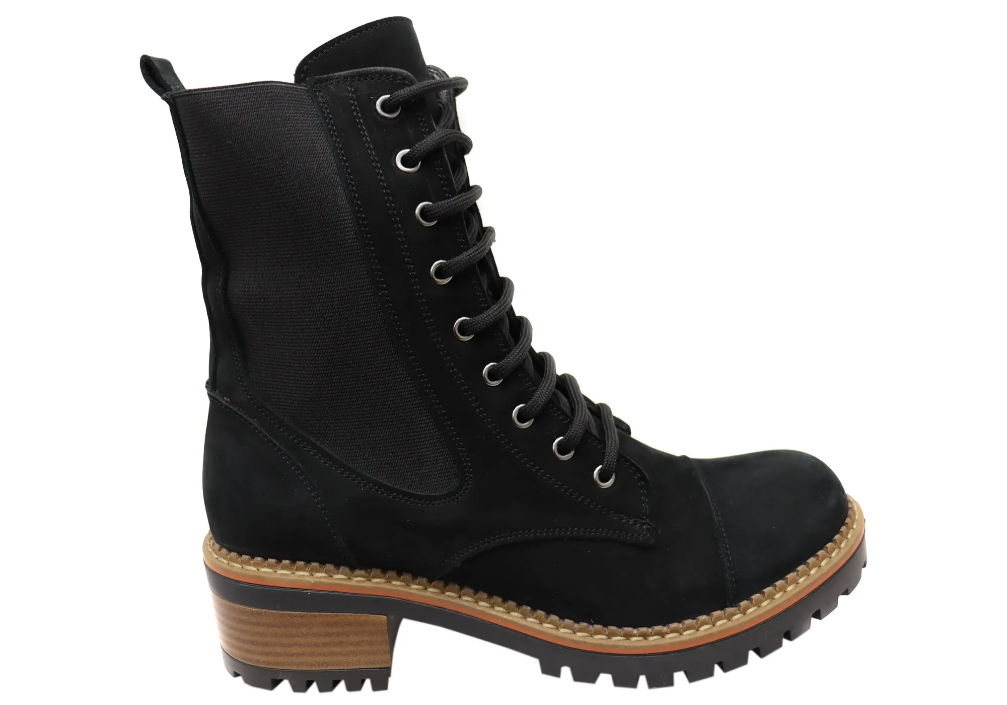 Orizonte Kempsi Womens European Comfortable Leather Ankle Boots Eco Friendly