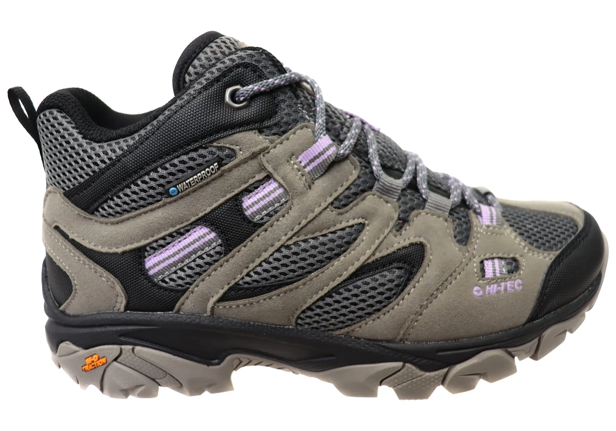 Slip   Resistant Lug Lightweight Feel Hi Tec Womens Ravus Vent Lite Mid Waterproof Comfortable Hiking Boots