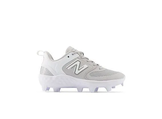 Road Long Knitted Warm New Balance Women's Fresh Foam Velo V3 Molded Softball Cleats - Grey with White - SPVELOG3