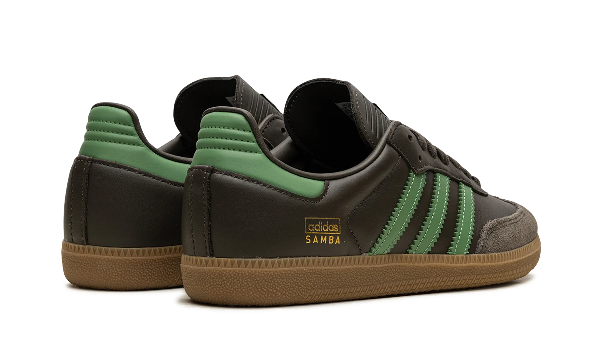 Silver Shine Comfort Midsole SAMBA OG "Green and Brown"