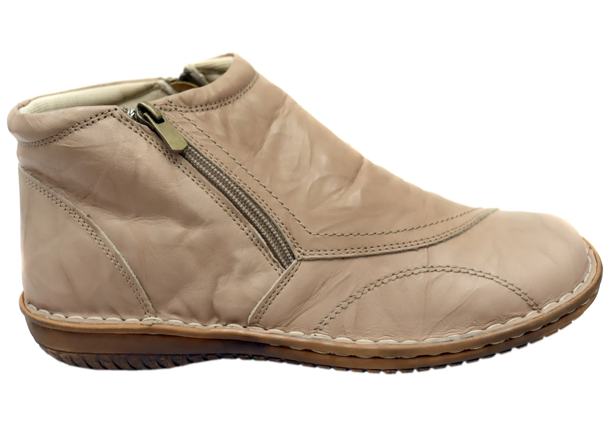 Cabello Comfort 5250-27 Womens Leather Boots Made In Turkey Feather Light Night Travel Built For Adventure
