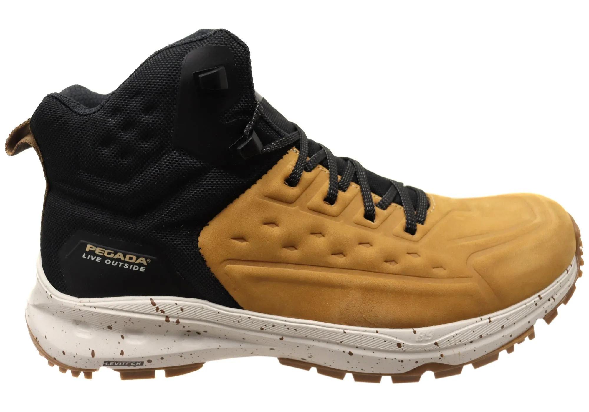 Comfort Flex Durable Shell Weekend Camping Pegada Pinjaro Mens Comfortable Leather Lace Up Boots Made In Brazil
