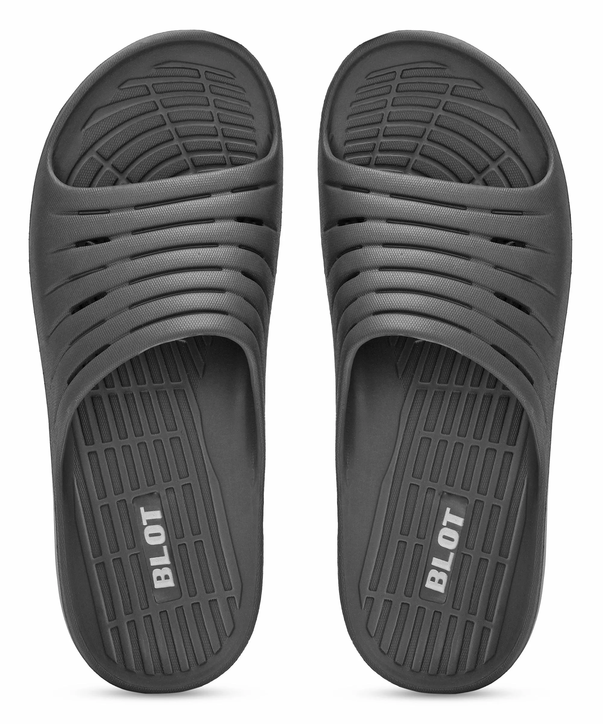 Paragon Blot K10910G Men Casual Sliders | Stylish Trendy Lightweight Slides | Casual & Comfortable Slippers | For Everyday Use Breathable mesh upper