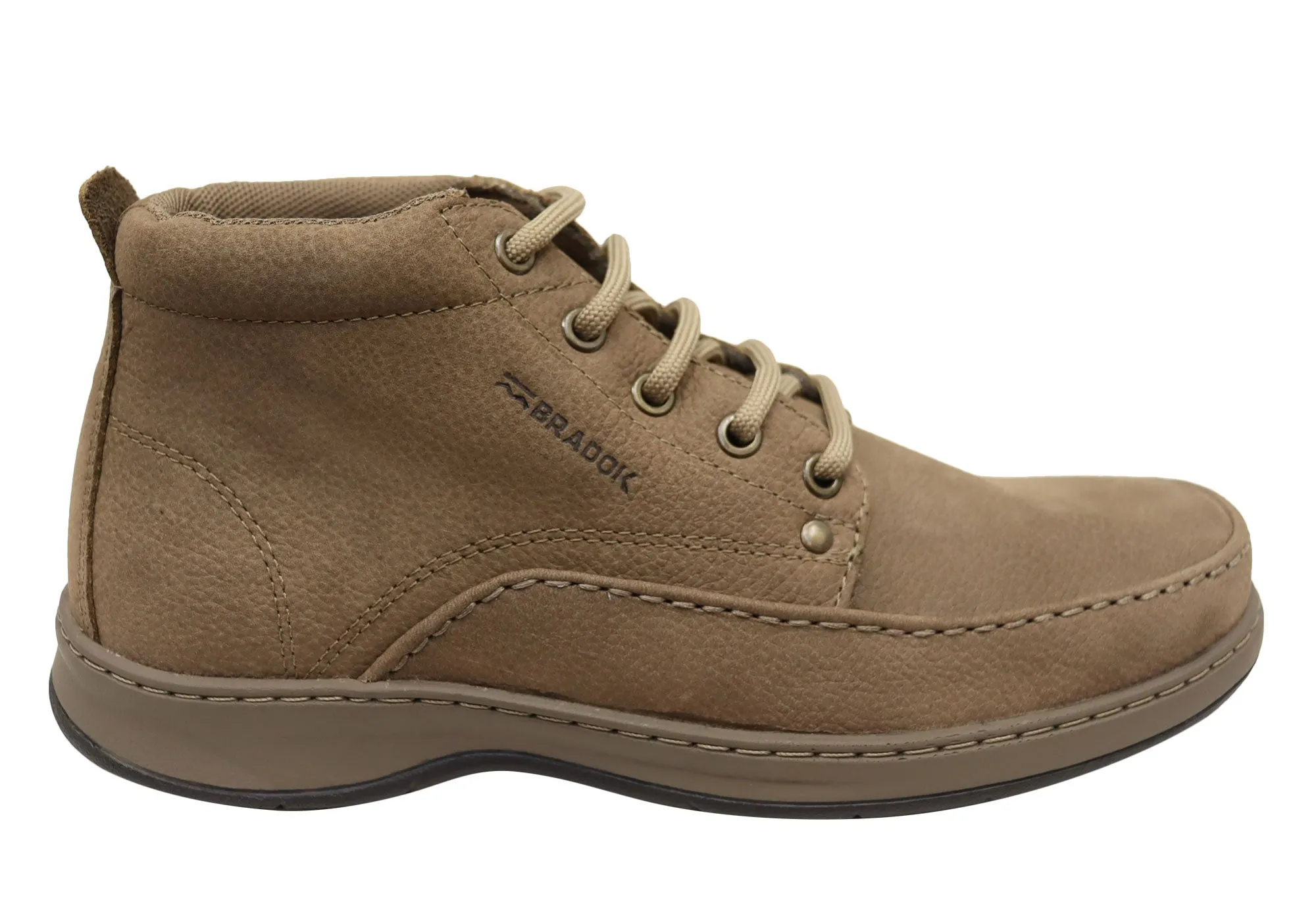 Equestrian Quality Design Bradok Mens Classic Mid Comfortable Leather Boots Made In Brazil