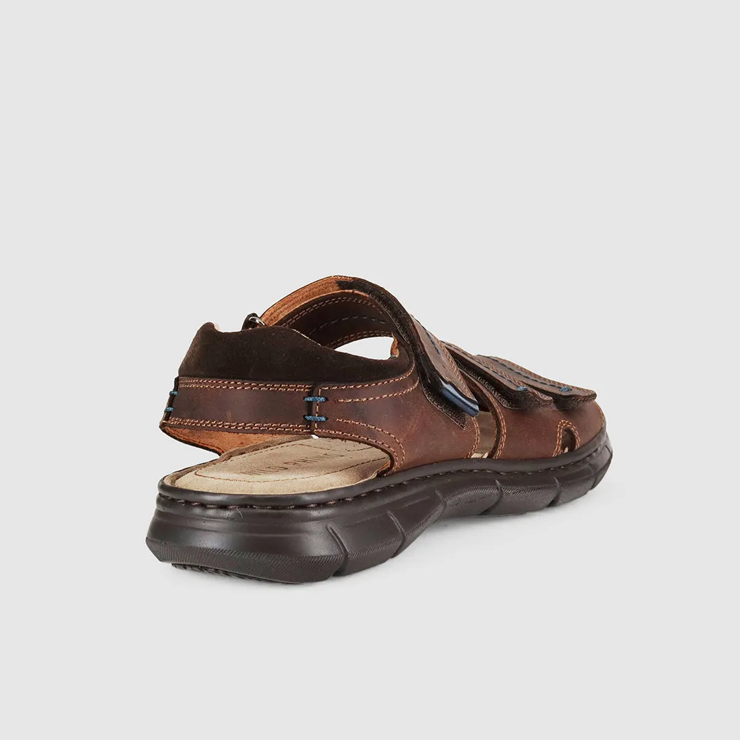 Pambula Sandals Dark Brown Smart Look