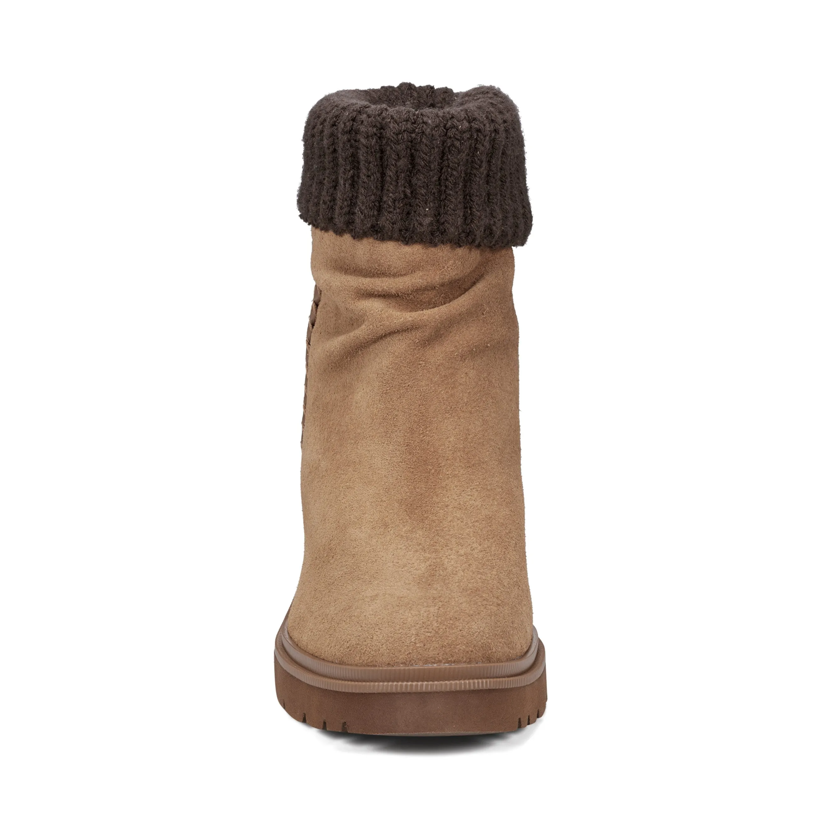 Padded Comfort Cold Weather Gresa Waterproof Block Heel Round Toe Casual Booties