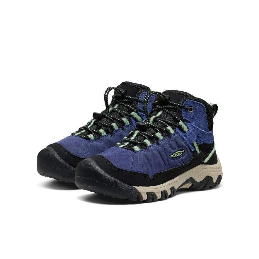 Flexible Design Big Kids' Targhee IV Waterproof Hiking Boot  |  Skipper Blue/Hemlock