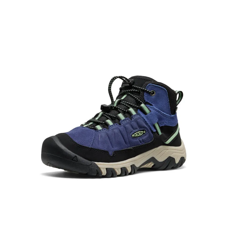 Big Kids' Targhee IV Waterproof Hiking Boot  |  Skipper Blue/Hemlock Clean Lines