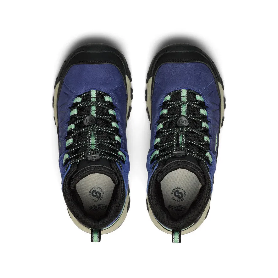 Walk Easy Resilient Sole Big Kids' Targhee IV Waterproof Hiking Boot  |  Skipper Blue/Hemlock