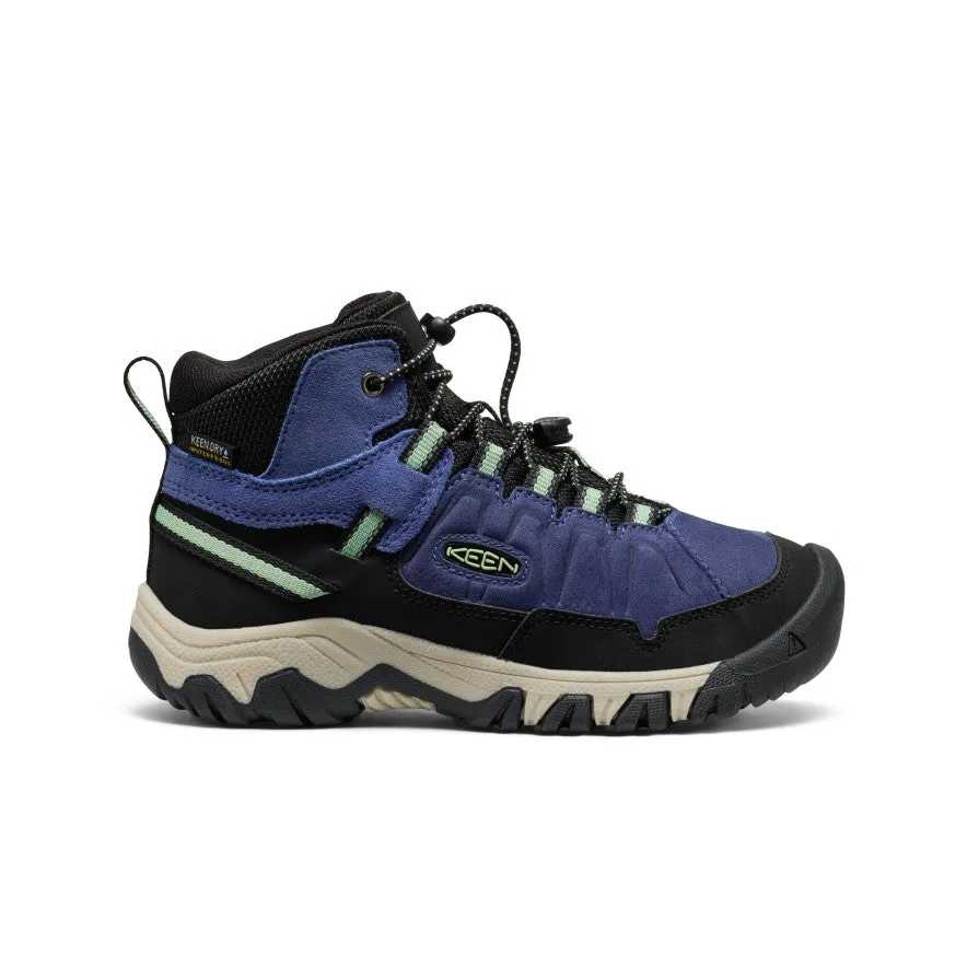 Stylish Footwear Fashion Guy Big Kids' Targhee IV Waterproof Hiking Boot  |  Skipper Blue/Hemlock