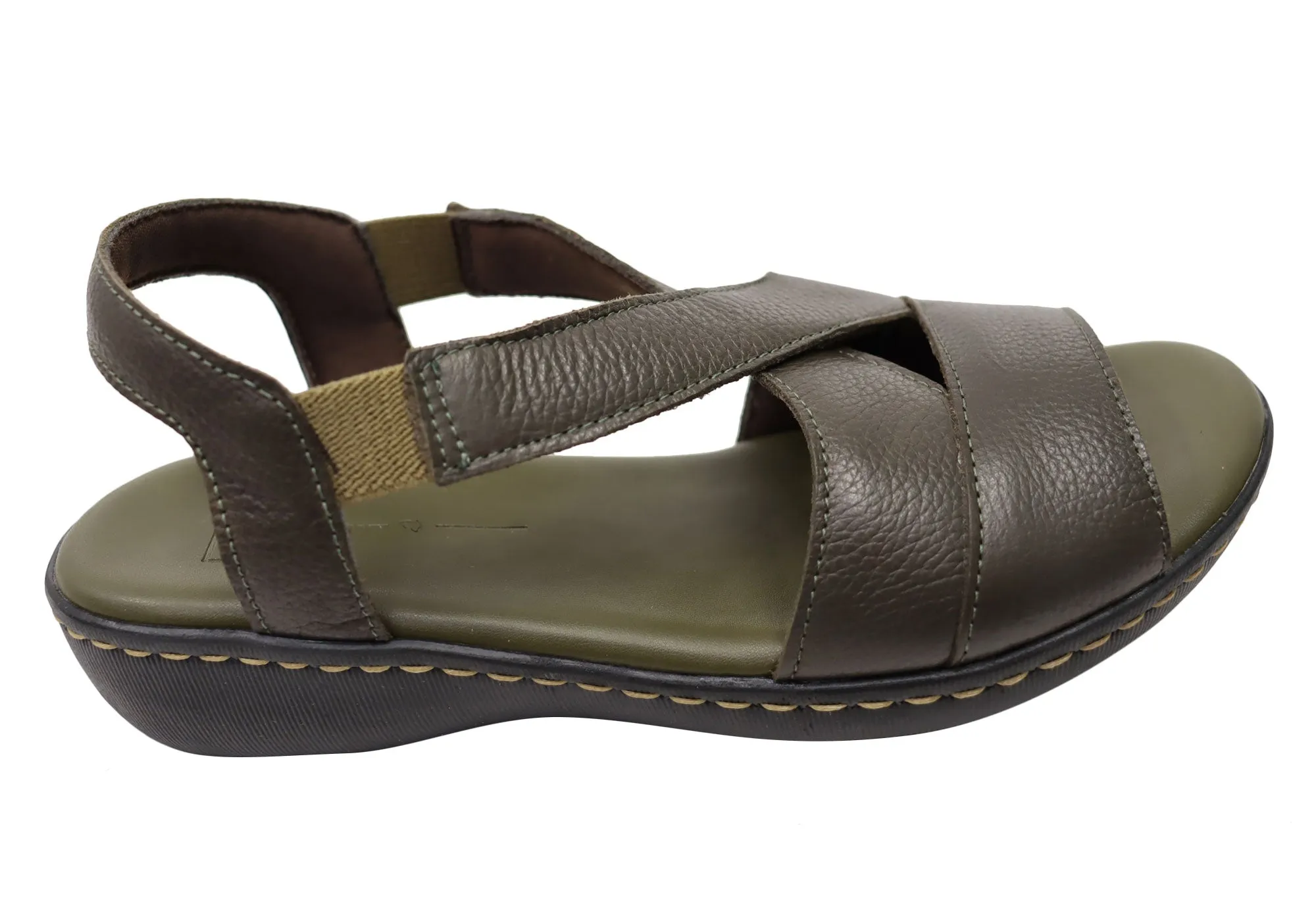 Foot-Friendly Design Via Paula Mimosa Womens Brazilian Comfortable Leather Sandals