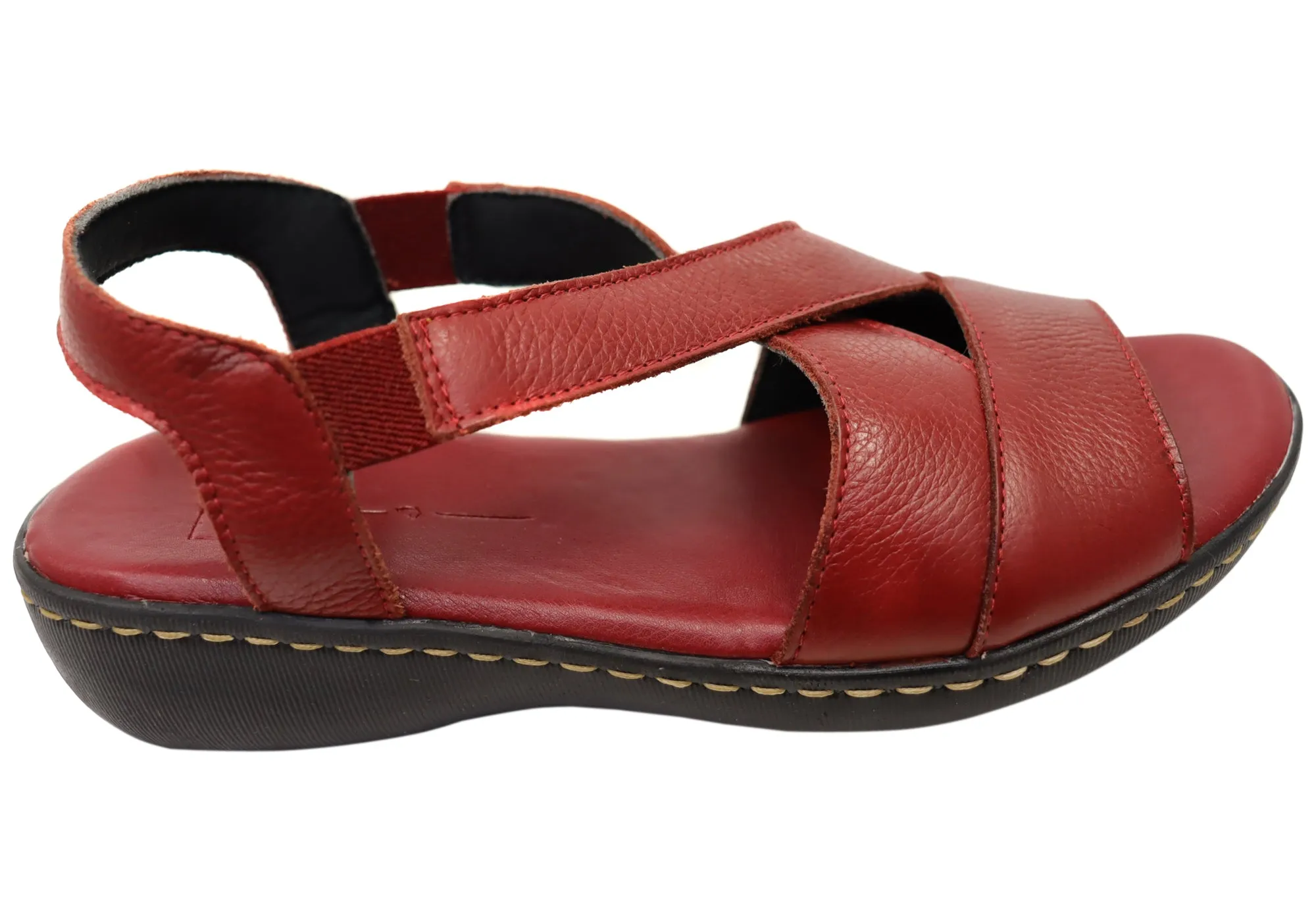 Via Paula Mimosa Womens Brazilian Comfortable Leather Sandals Casual Footwear